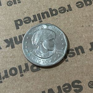 1979 Susan B Anthony Dollar Coin 🪙 Wide Rim / Near Date